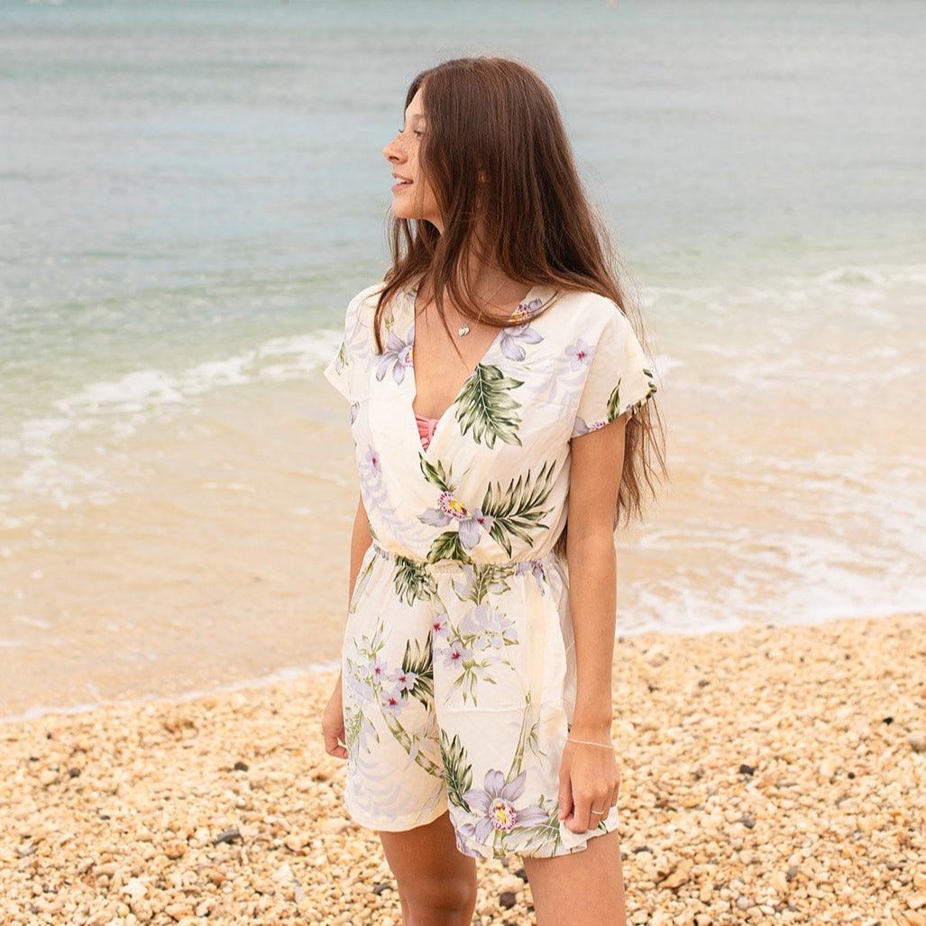 Bamboo Orchid Romper, Made in Hawaii – Ninth Isle