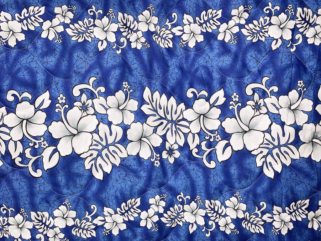 Flowers - Quilted Fabric - 52" Wide - 100% Cotton - Ninth Isle, Made with Aloha