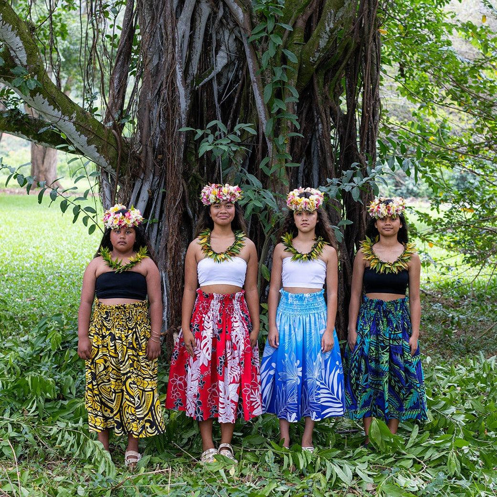 Gradient Hula Pa'u Skirt, Made in Hawaii - Ninth Isle, Made with Aloha
