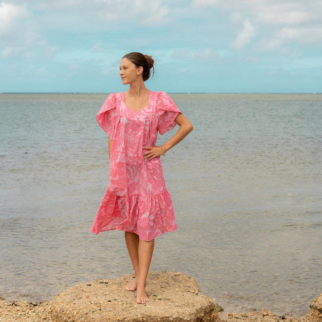 Hibiscus Leaf Short Muumuu, Made in Hawaii – Ninth Isle