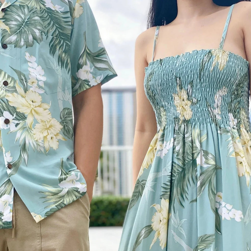 Bamboo Ginger Long Tube Dress, Made in Hawaii - Ninth Isle, Made with Aloha