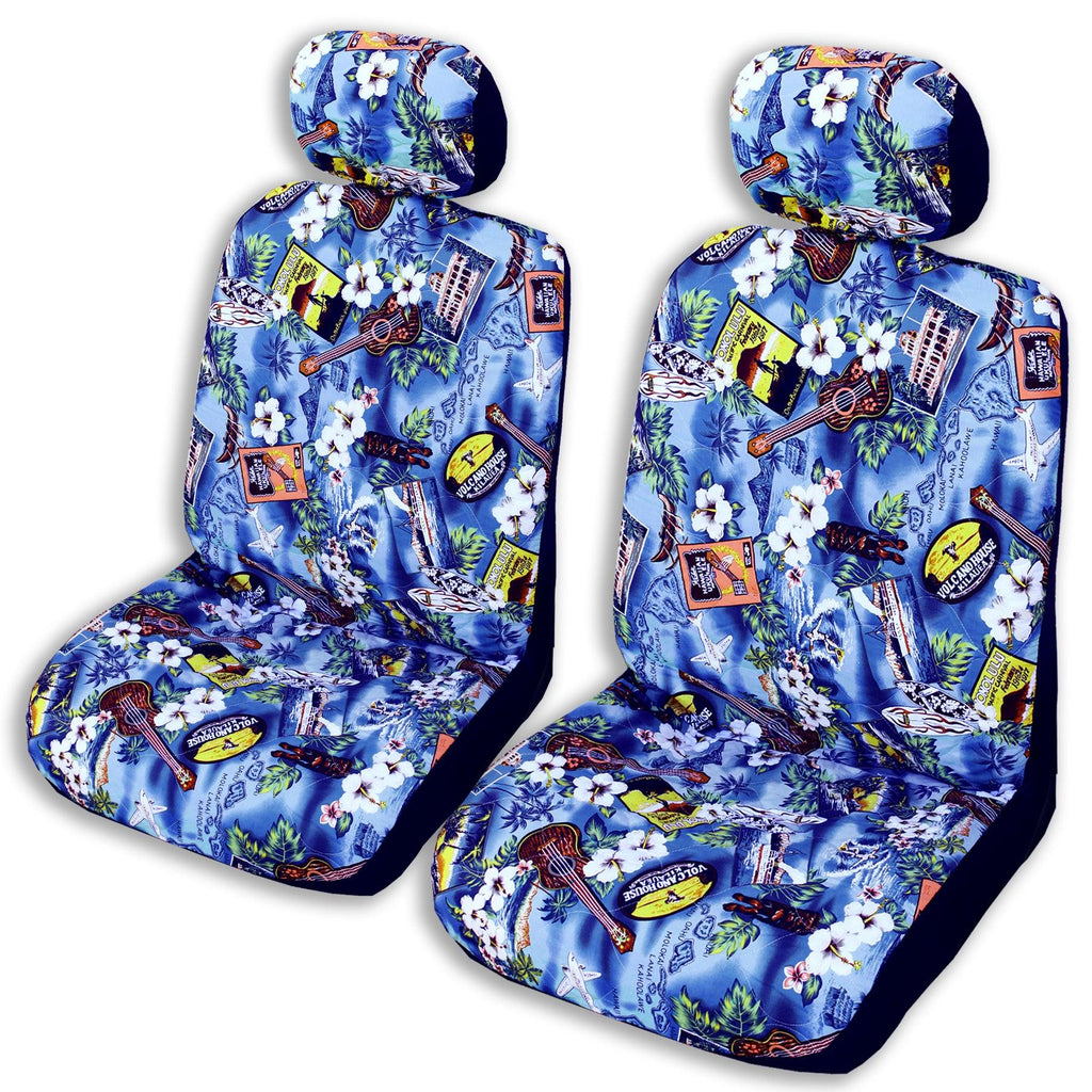 Hawaiian Seat Covers – Separate headrest front seats