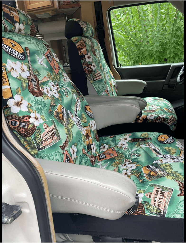 Separate Headrest Hawaiian Car Seat Covers Ninth Isle