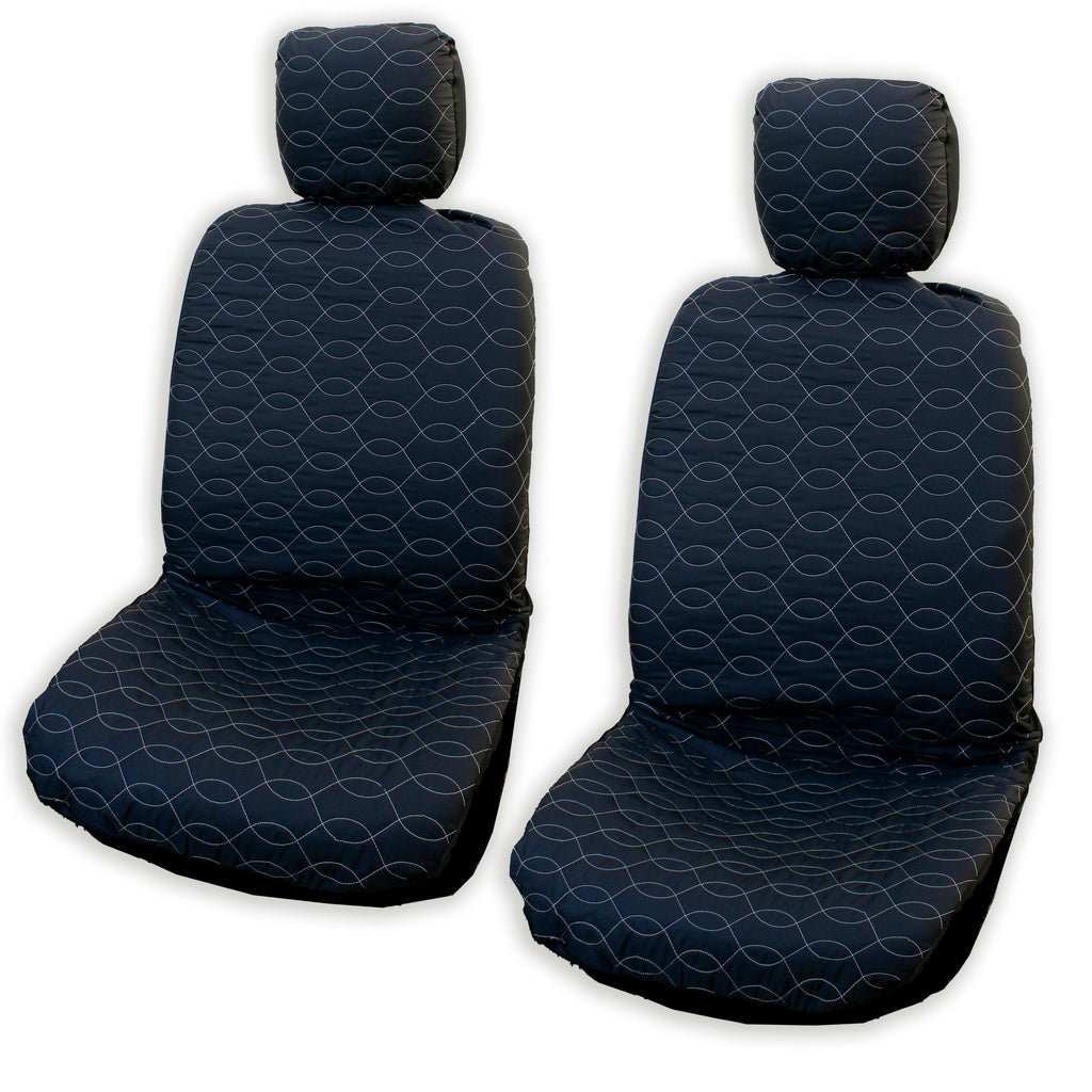 Made in Hawaii, Solid Colors Hawaiian Separate Headrest Cover - Set of 2 - Ninth Isle, Made with Aloha