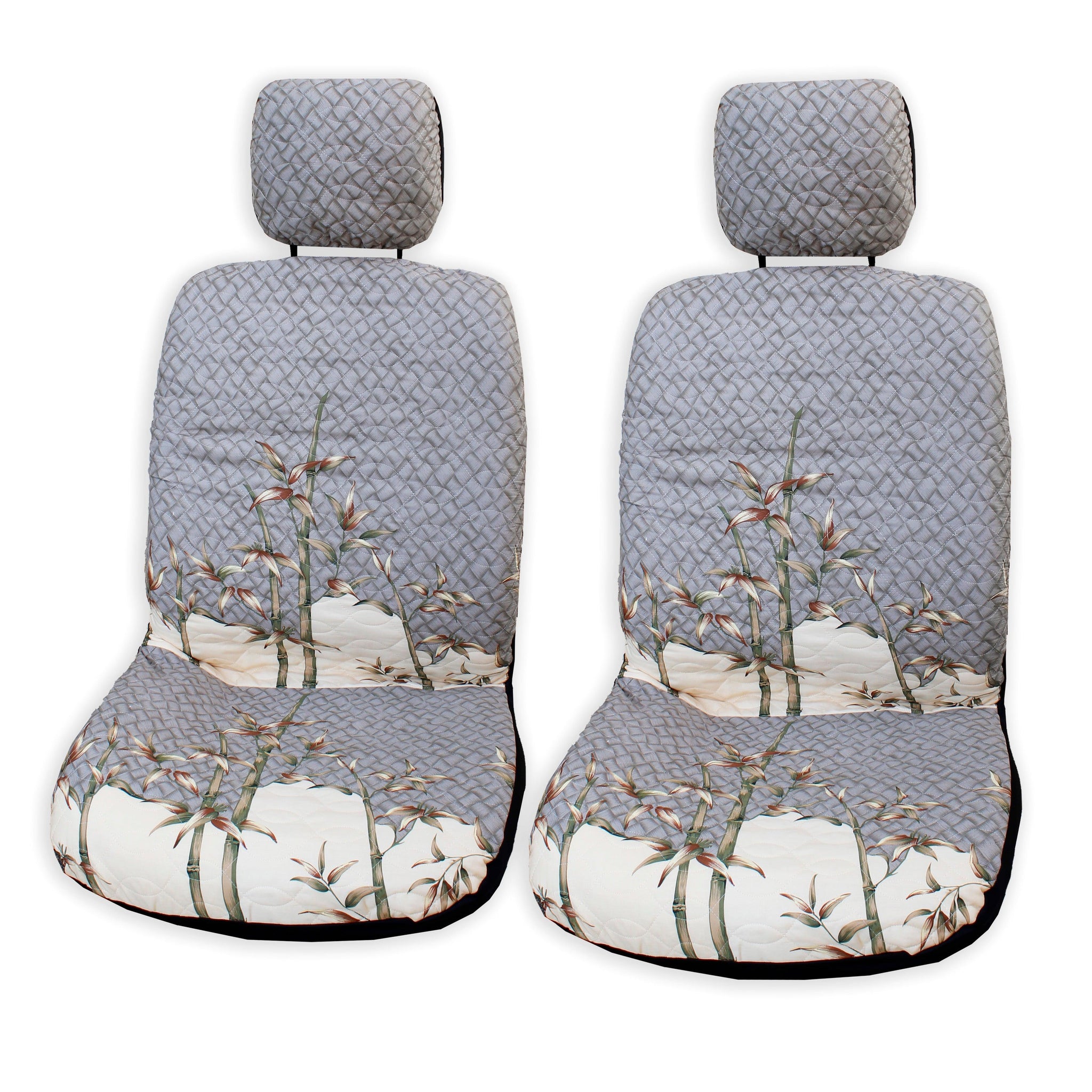 Made in Hawaii, USA, 2-Tone Bamboo in Gray Separate Headrest