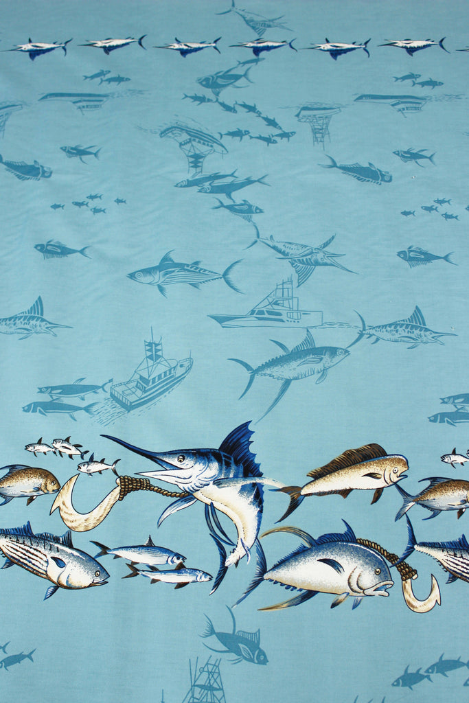 Marlin Fish - Fabric by the Yard - 100% Cotton - 45 – Ninth Isle
