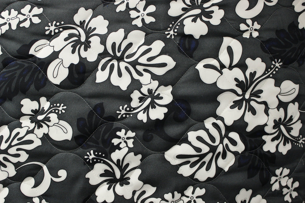 Monstera Shadow - Quilted Fabric - 52" Wide - Microfiber - Ninth Isle, Made with Aloha