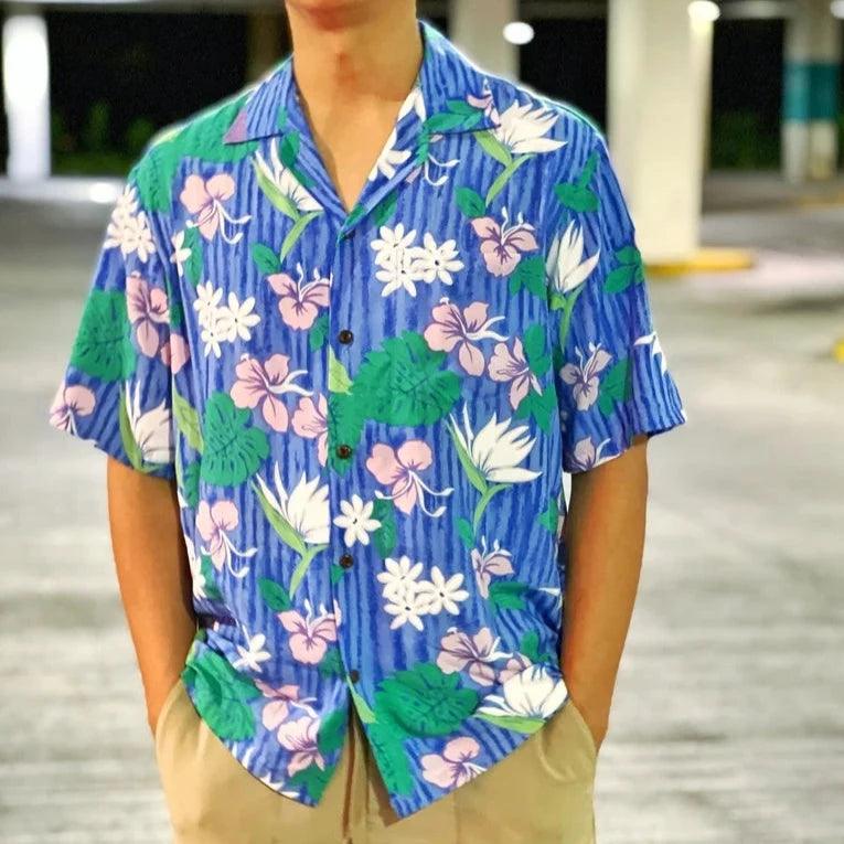 New Bird of Paradise Men's Aloha Shirt, Made in Hawaii