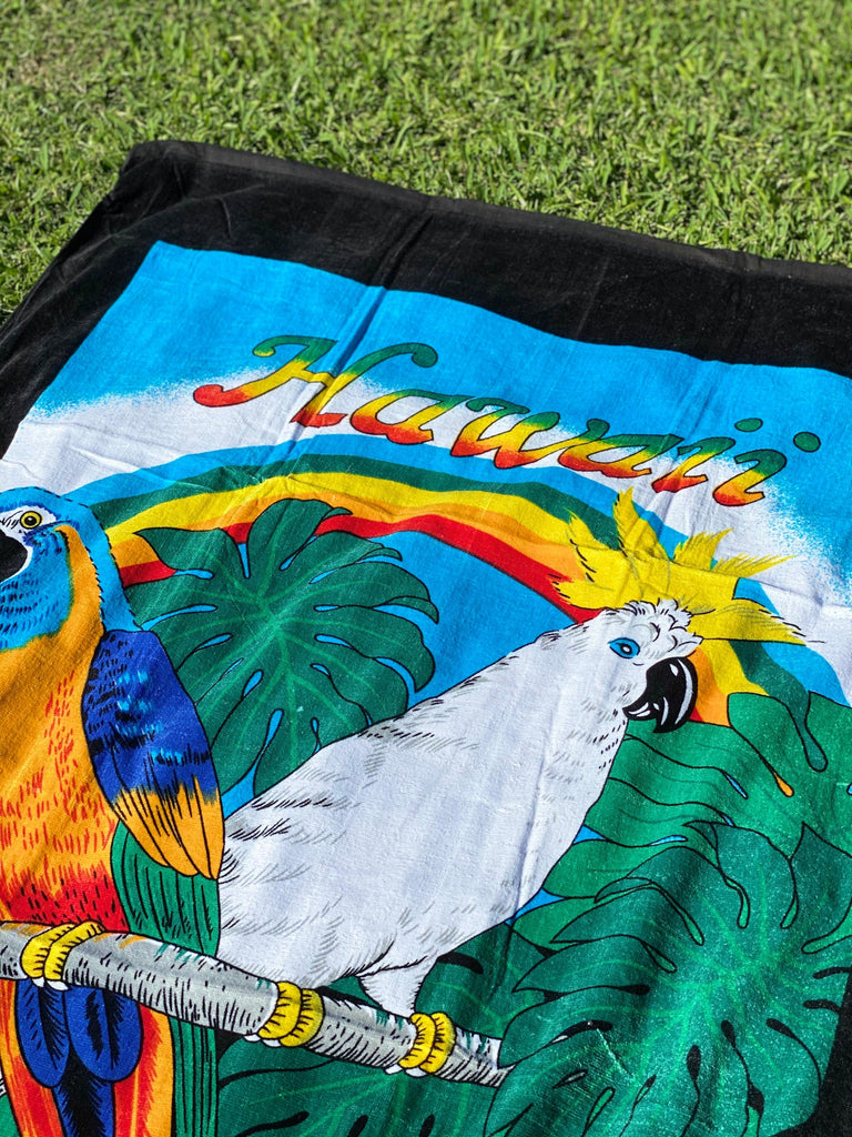 Parrots Beach Towel, 2 Sizes - Ninth Isle, Made with Aloha