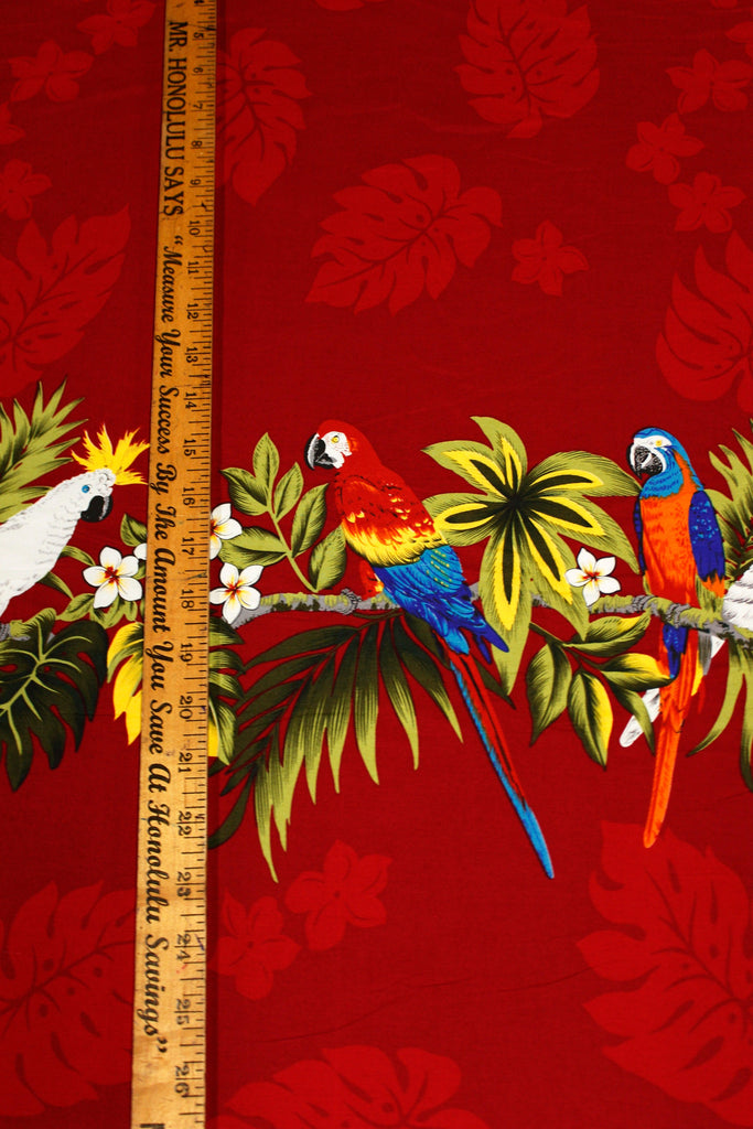 Parrot Red Fabric by the Yard