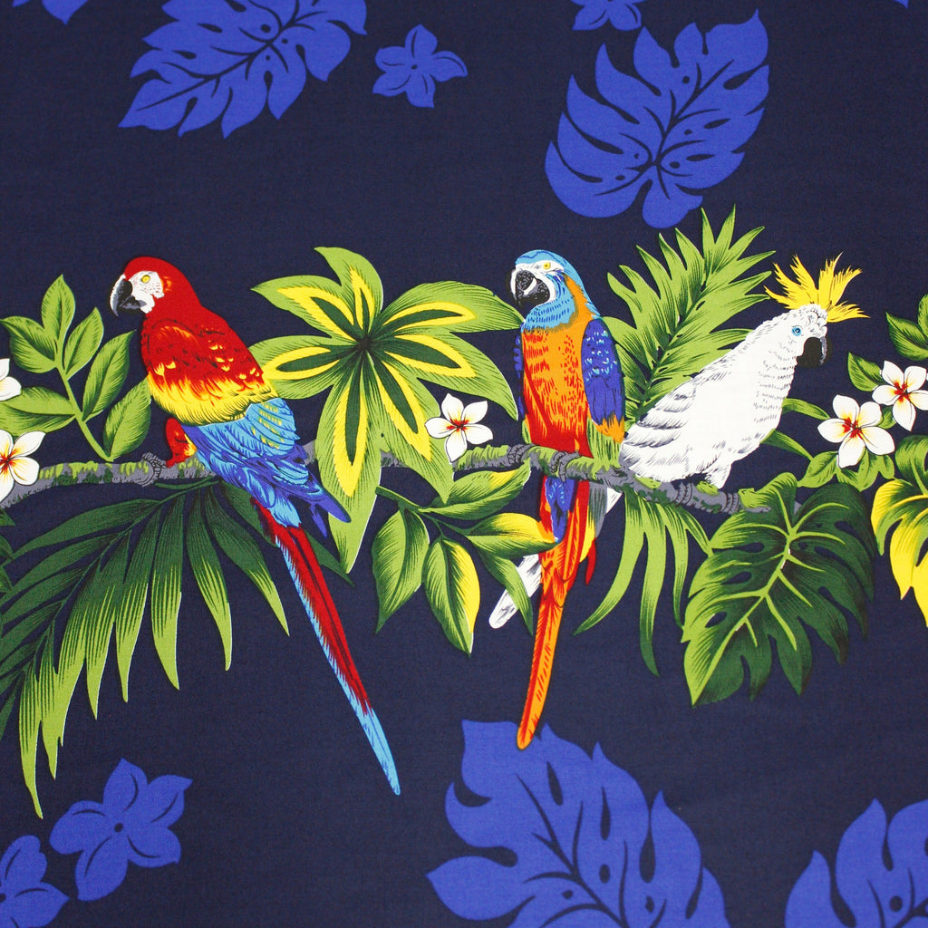 Parrot Blue Fabric by the Yard