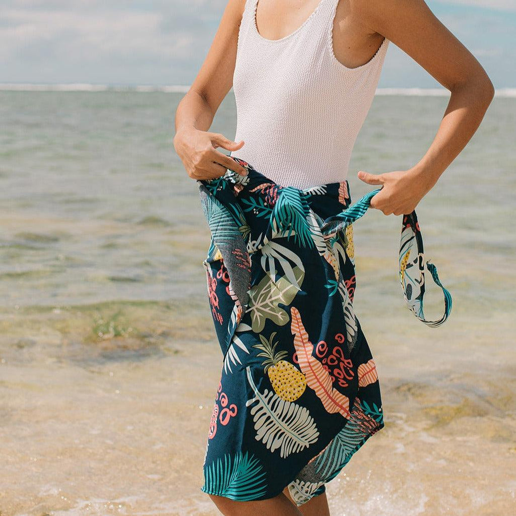 Pineapple Lava Lava Wrap Skirt, Made in Hawaii – Ninth Isle