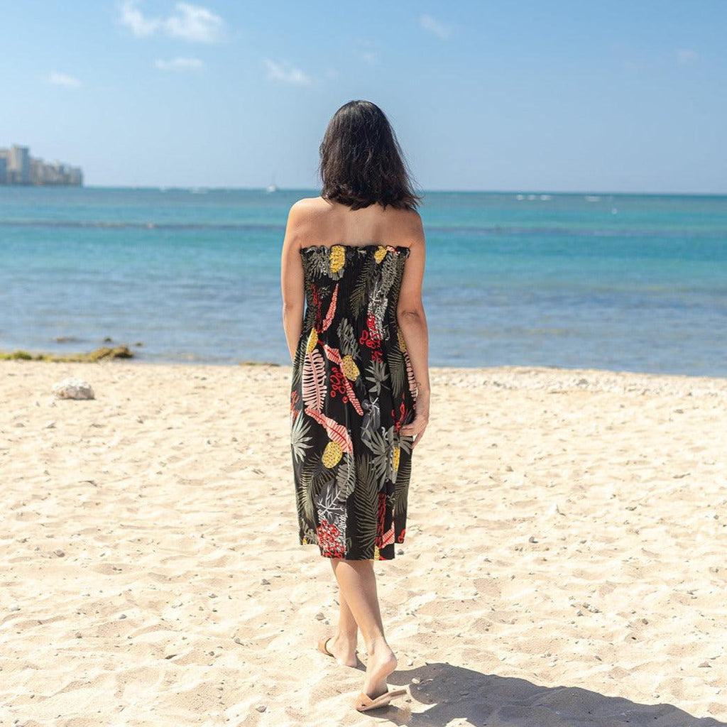 Pineapple Long Tube Dress, Made in Hawaii - Ninth Isle, Made with Aloha