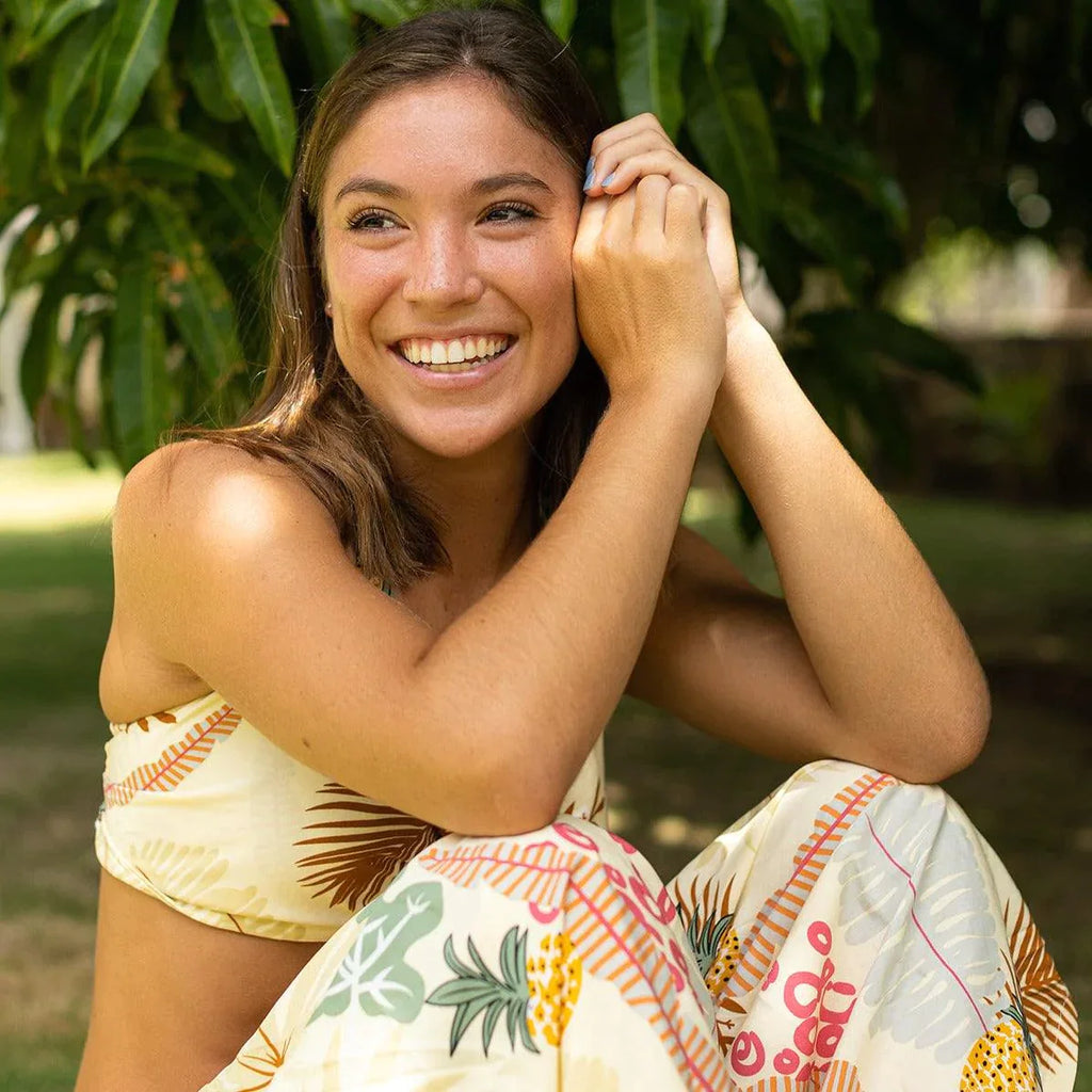 Pineapple Wrap Pants and Top Set, Made in Hawaii - Ninth Isle, Made with Aloha