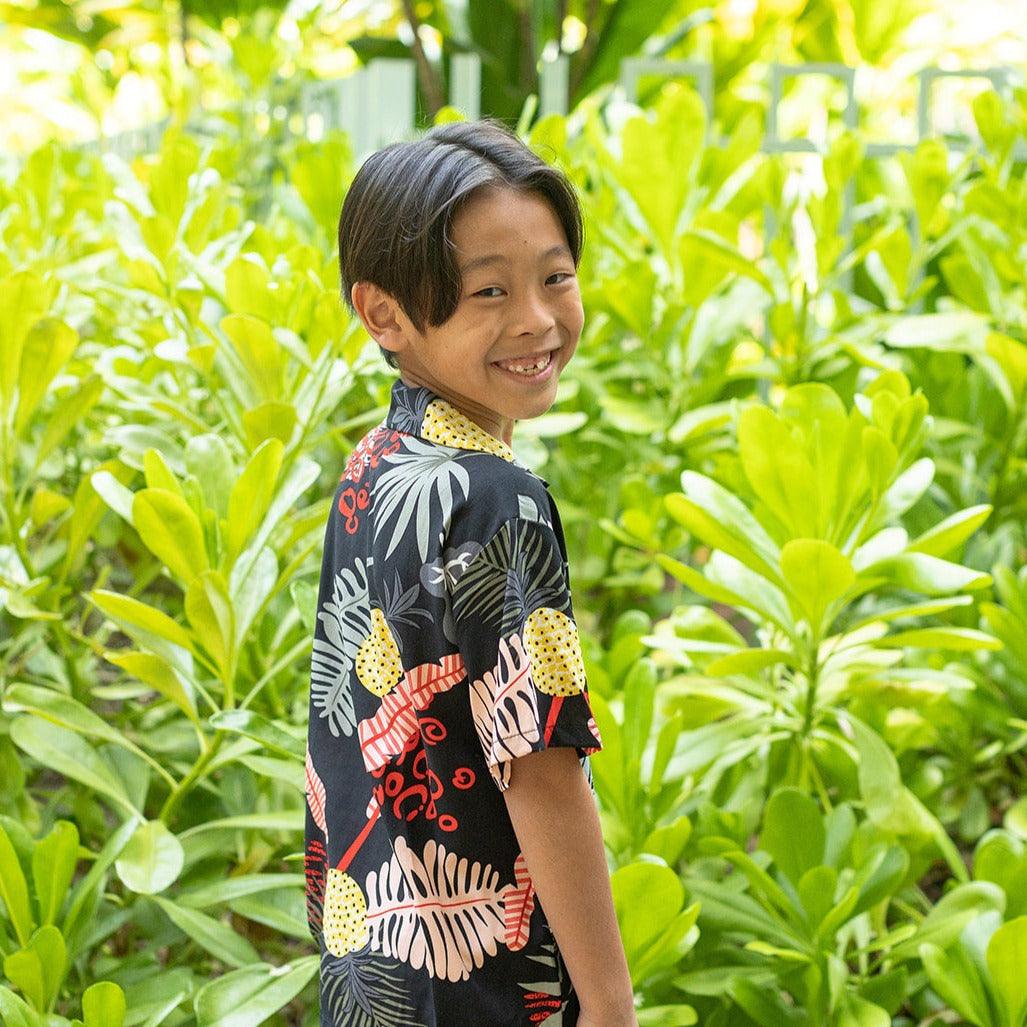 Pineapples Boy's Aloha Shirt and Shorts Set, Made in Hawaii – Ninth Isle