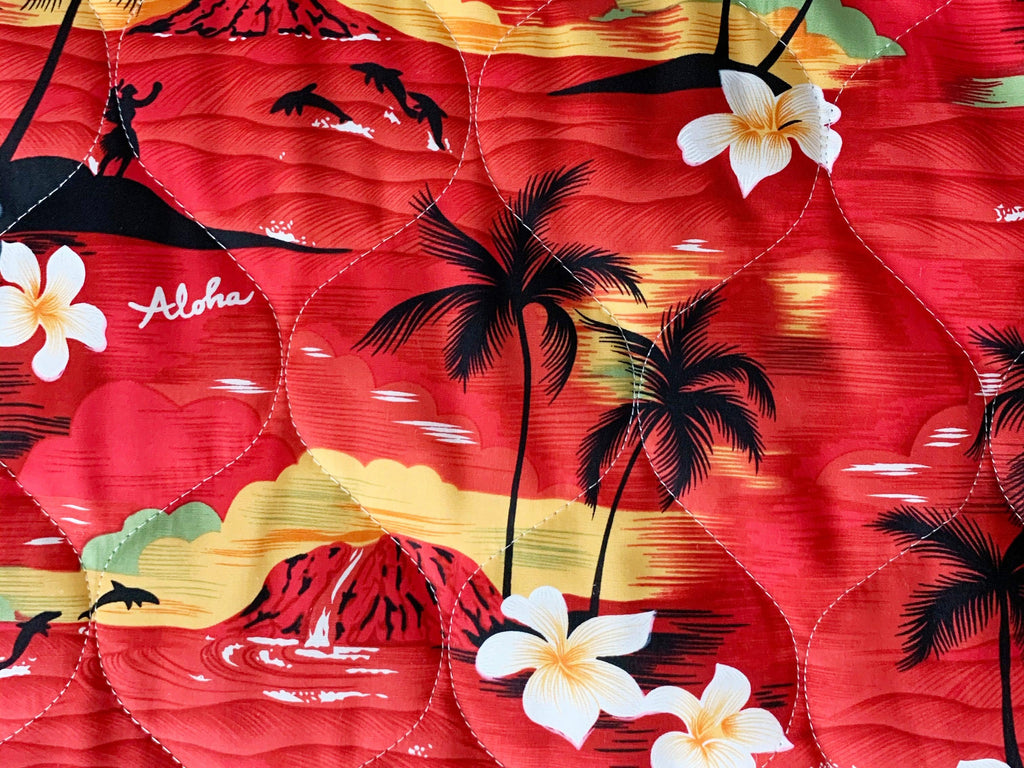 Sunset All Over - Quilted Fabric - 52" Wide - 100% Cotton - Ninth Isle, Made with Aloha